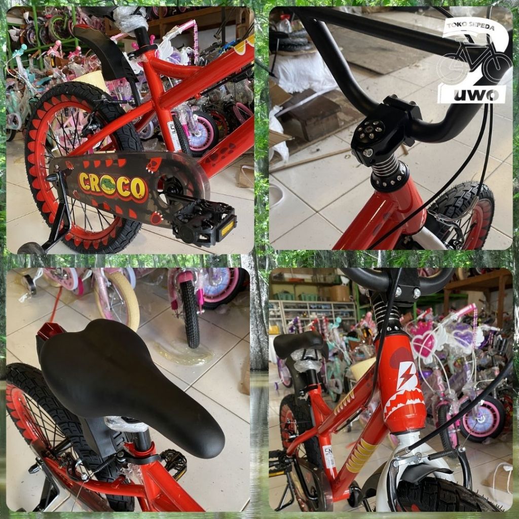 SEPEDA ANAK UKURAN 12, 16 dan 18 INCH BMX 2.5 Ban Jumbo Motif Menarik Bahan Kuat BNB