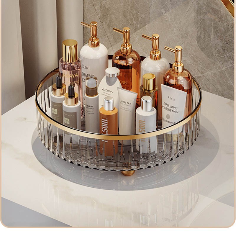 Starlight Rak Bulat Putar Serbaguna Rak Kosmetik Aesthetic Tempat Make Up Rak Bumbu Dapur HSB875