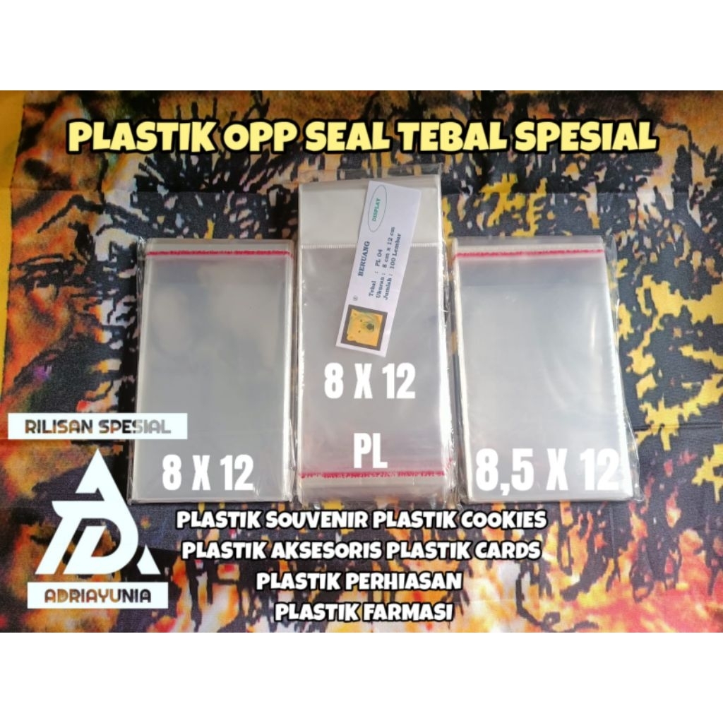 Plastik Opp 8x12 8x12 PL 8,5x12 Souvenir - Plastik Opp 8 x 12 / 8 x 12 PL / 8.5 x 12 Souvenir