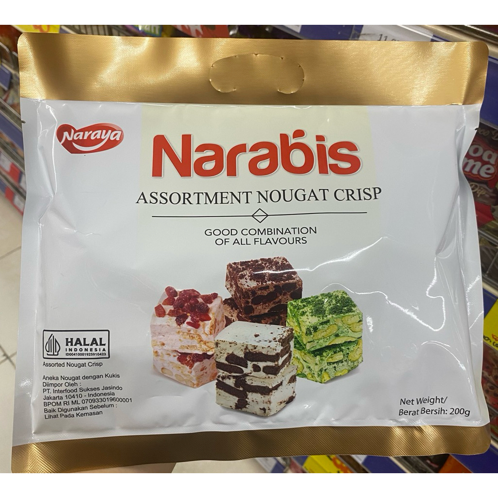 

NARAYA NARABIS All Flavours Assortment Nougat Crisp 200g