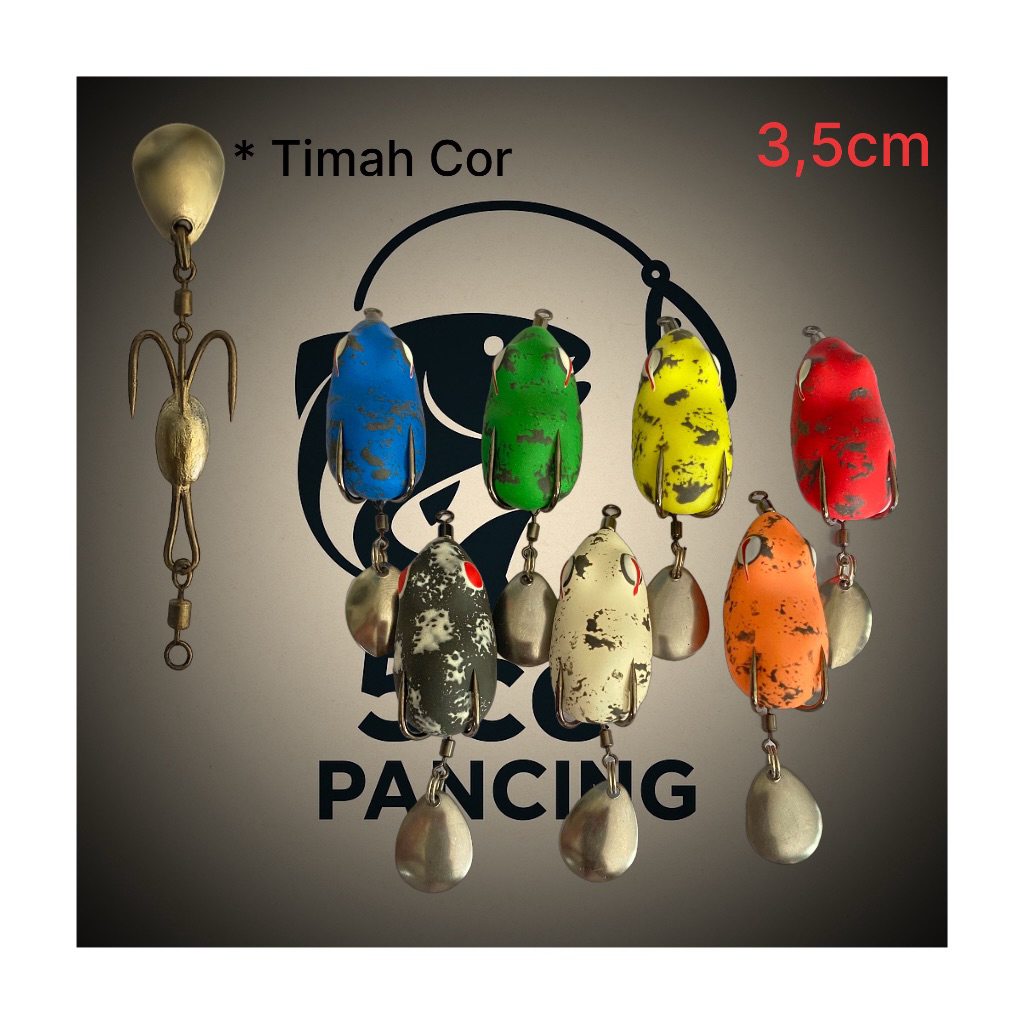 Soft Frog / Umpan Ikan Gabus / Umpan Casting 3,5cm