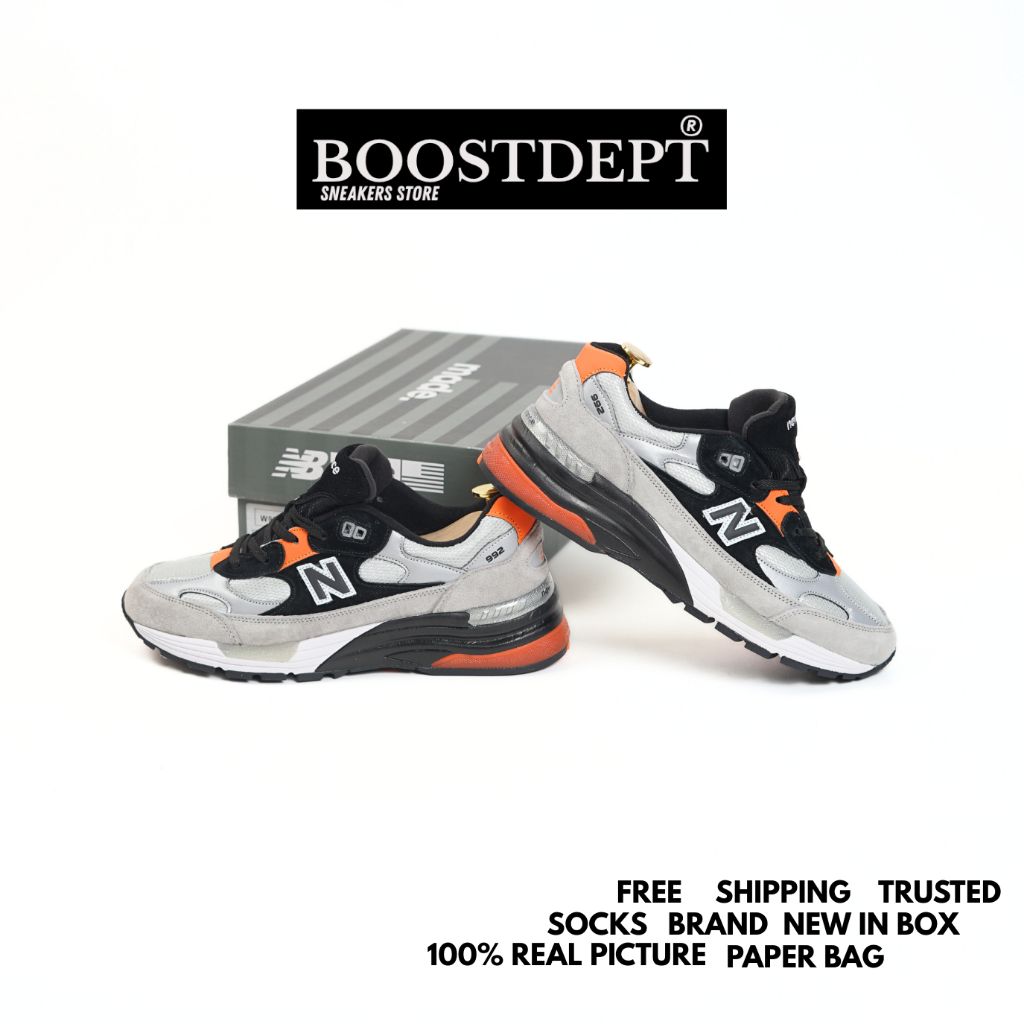 Sneakers 992 X DTLR Grey Black Orange 100% BNIB