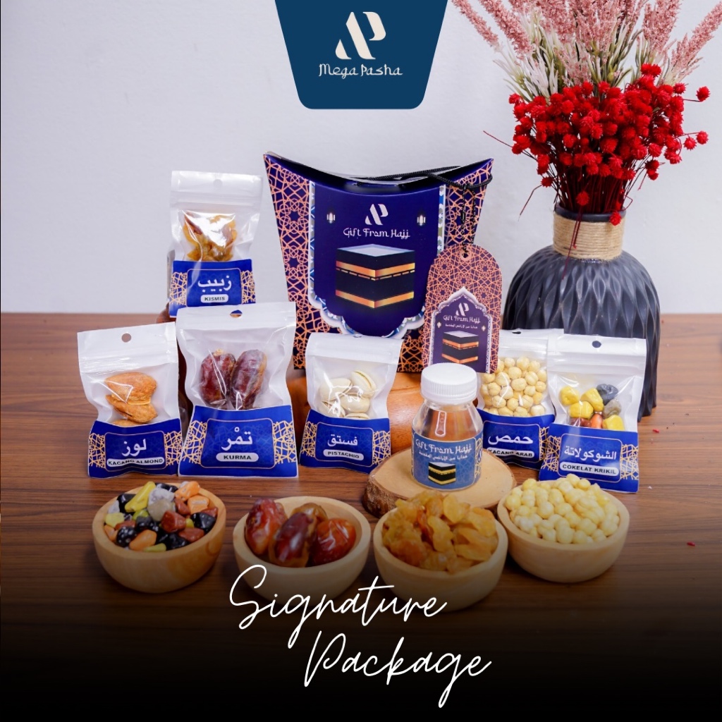 

Paket Oleh-oleh Haji & Umroh | Paket Signature Biru | Megapasha Store