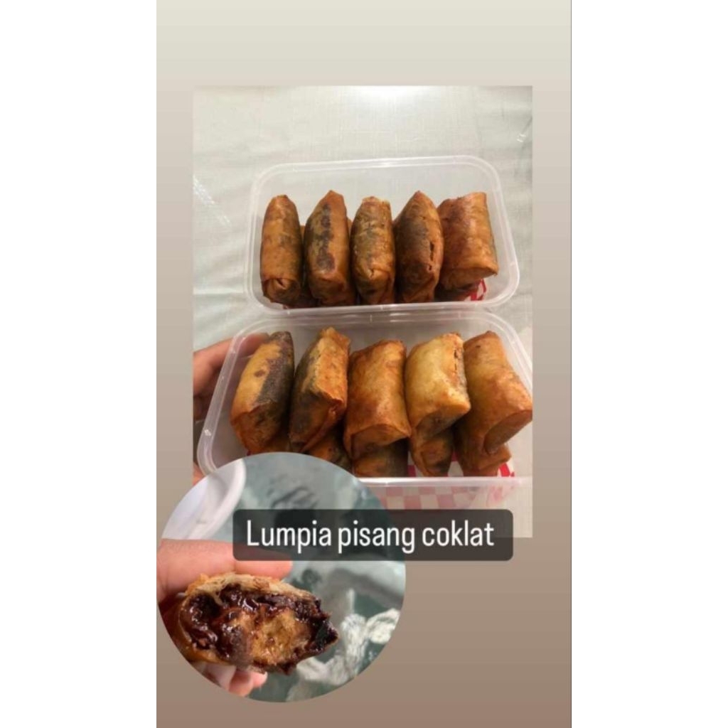 

lumpia pisang coklar