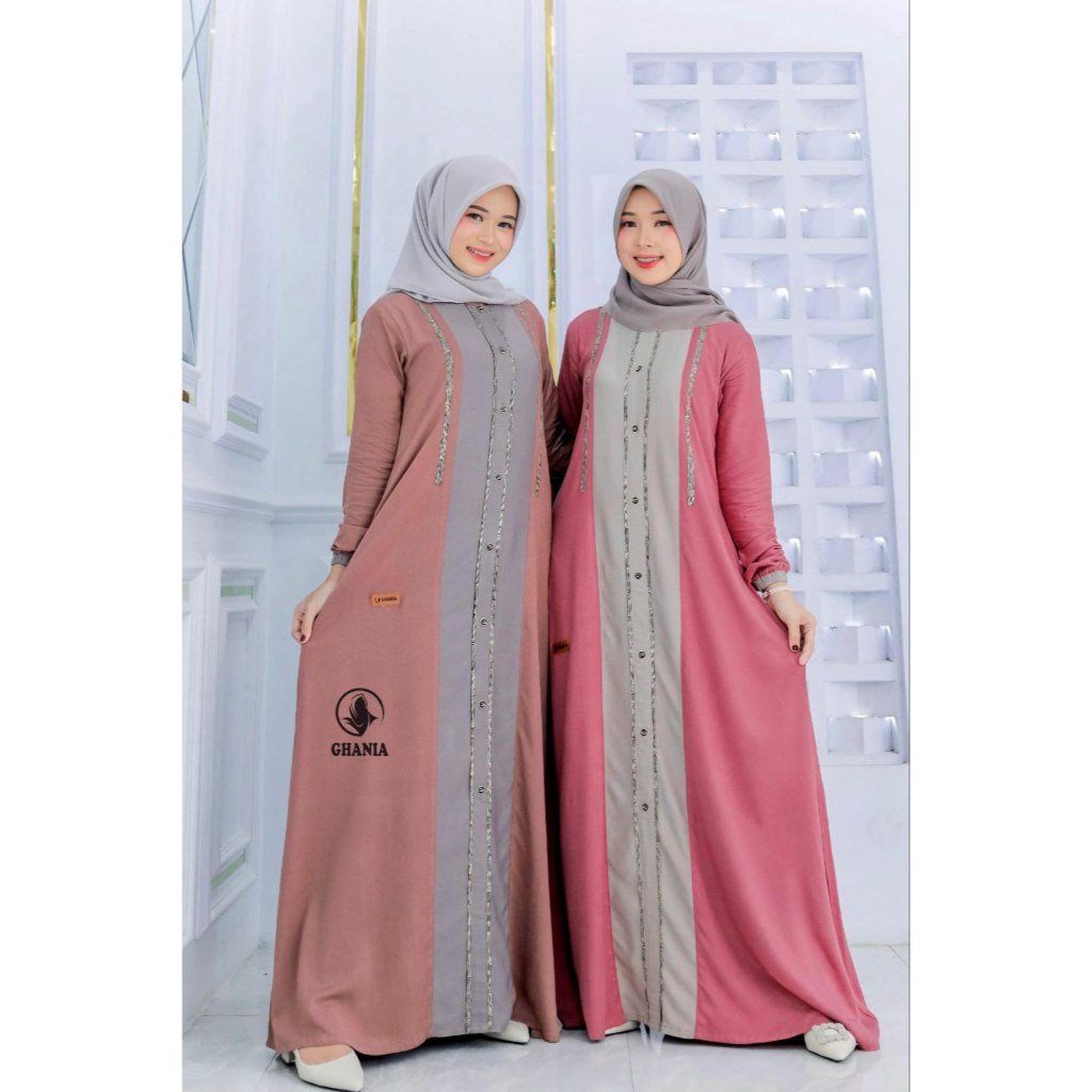 Zakiya Dress Ghania Dress Terbaru Ghania Ori