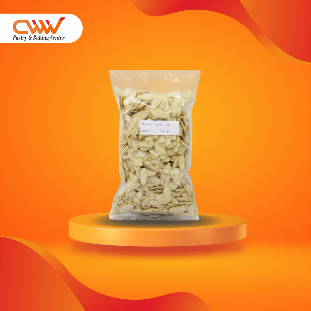 

Blue Diamond Almond Slice 250g 500g Potongan Kacang Almond Dekorasi Kue Cake Roti Donat Brownies