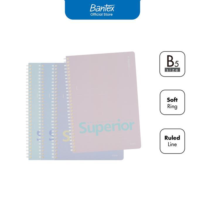 

Bantex Buku Catatan B5 Bergaris Spiral Notebook Superior Pastel Color SPA560