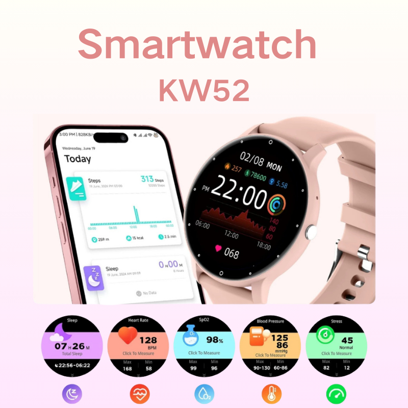 Jam Tangan Smartwatch Jam Tangan Cewek Cowok Jam Tangan Tahan Air Jam Tangan Original 100%