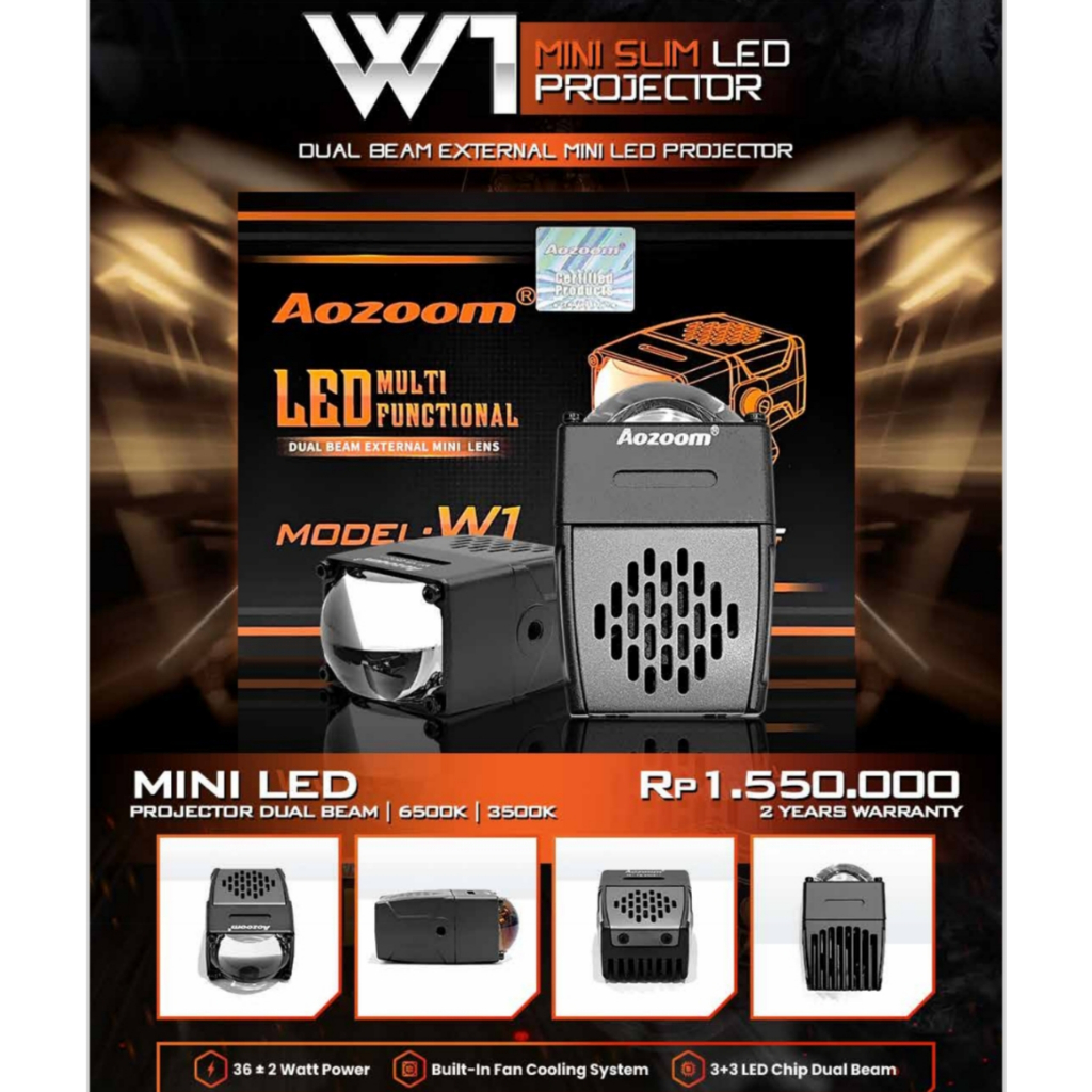Aozoom Mini LED W1 / Mini Projie 1Mata