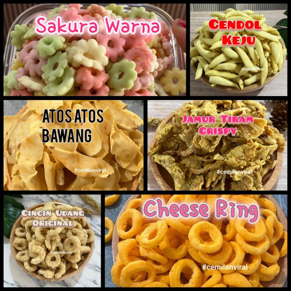 

Cemilan Viral Paket Snack Gurih Renyah Mix Renyah Snack Kering Food Makanan Kripik Keripik