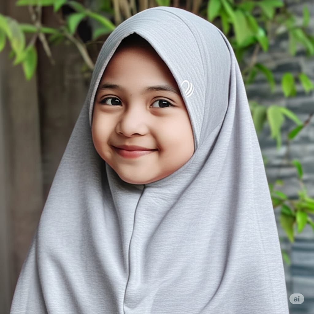 ELMEYRA. PO Jilbab Antem ped anak usia TK, bahan kaos Misty