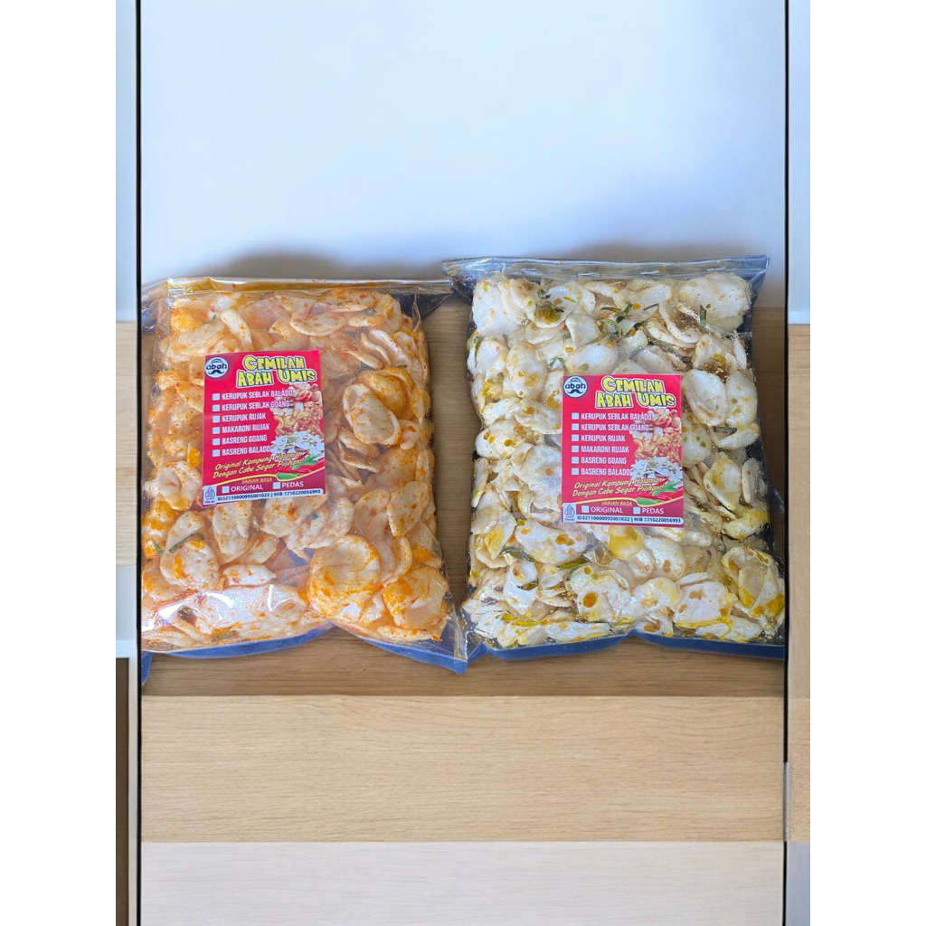 

Kerupuk seblak kering balado dan goang