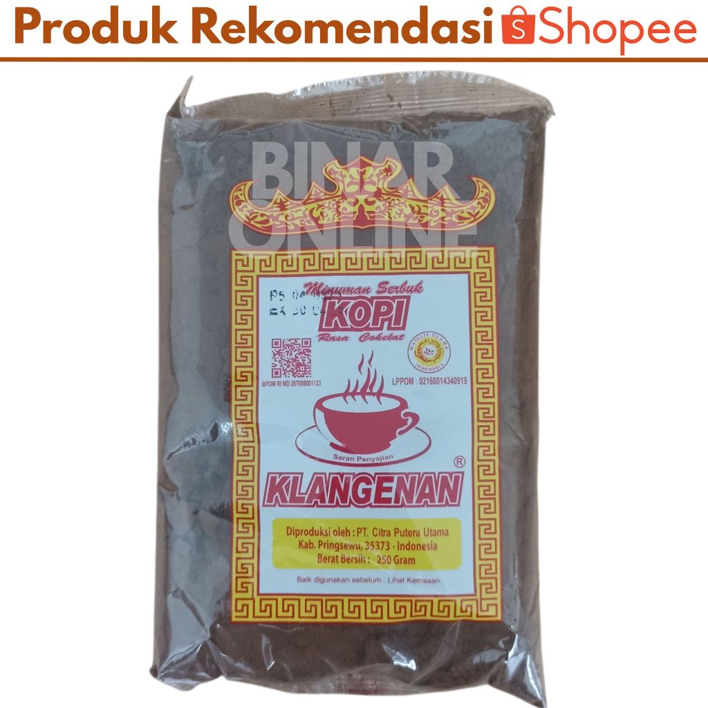 

Kopi Bubuk Klangenan 250 gram Robusta Asli Pringsewu Lampung Murah Kopi Kelangenan