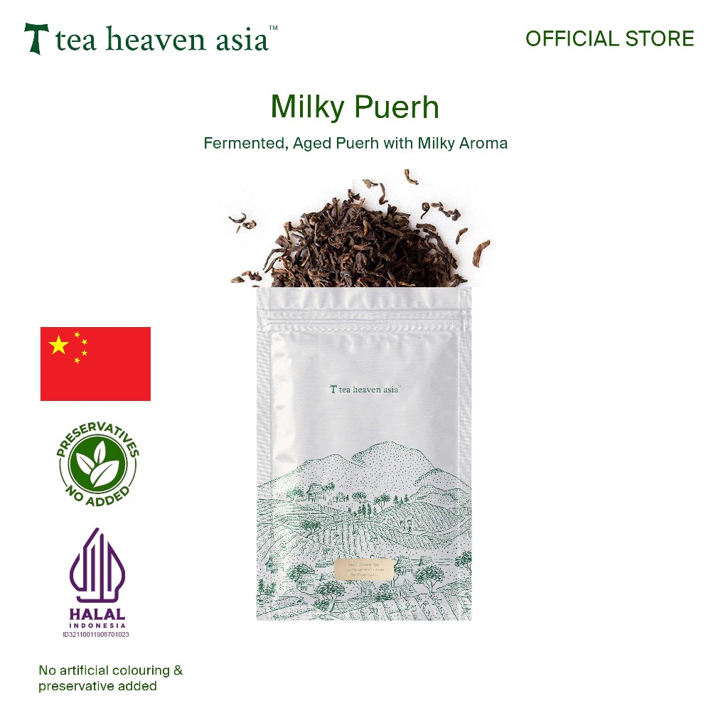 

Tea Heaven Milky Pu-Erh Chinese Tea 40gr