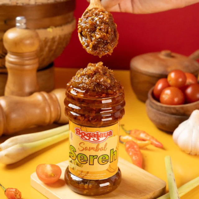 

Bogajaya Sambal Sereh Asli Pilihan Dengan Rasa Pedas Gurih Aromatik, Sambal Siap Saji