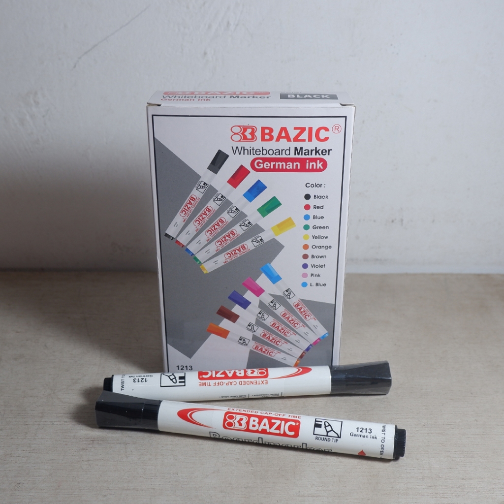 

Squair Spidol Papan Tulis Hitam Murah Bazic BC-1213