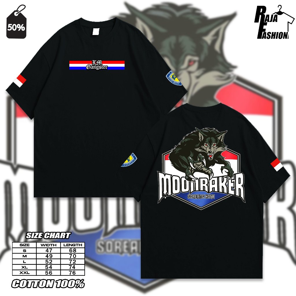Kaos Pria Baju Pria Im Gangster Moonraker Bandung Indonesia Imi Ormas Viral