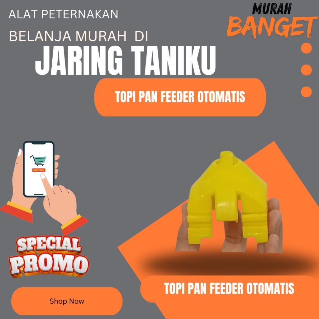 TOPI PAN FEEDER OTOMATIS / PART PAKAN AYAM OTOMATIS