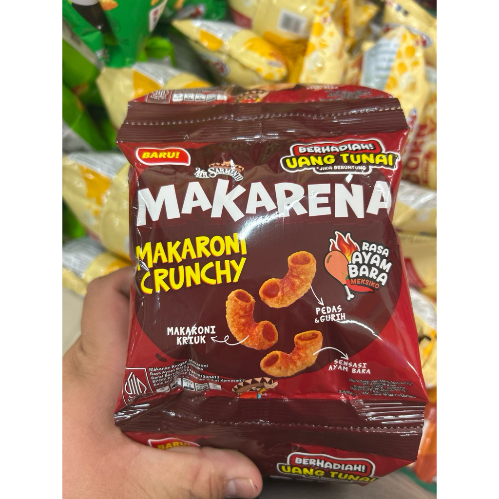 

MAKARENA makaroni crunchy ayam bara 20gr