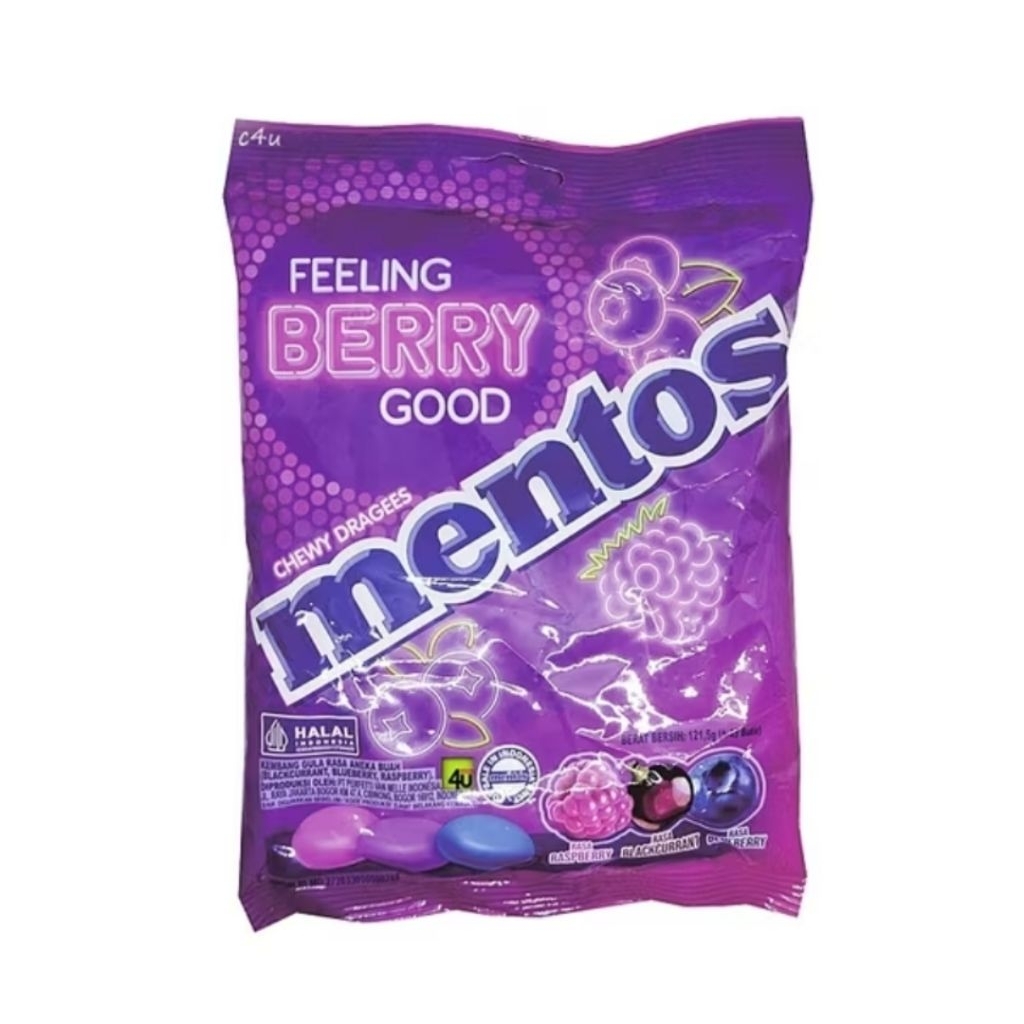 

PERMEN MENTOS BERRY GOOD PACK (45X2,7g)