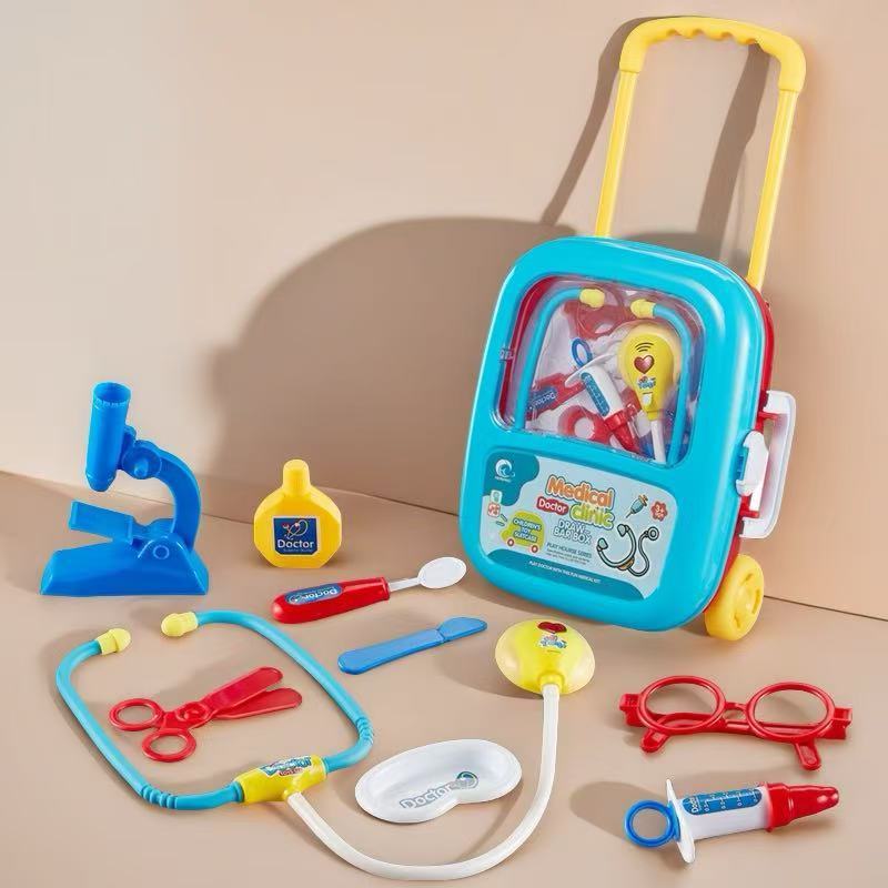 Yoli Toys - Mainan Anak Koper Dokter Peralatan Dokter Pink Ada Lampu Dan Suara Doctor Set Mainan
