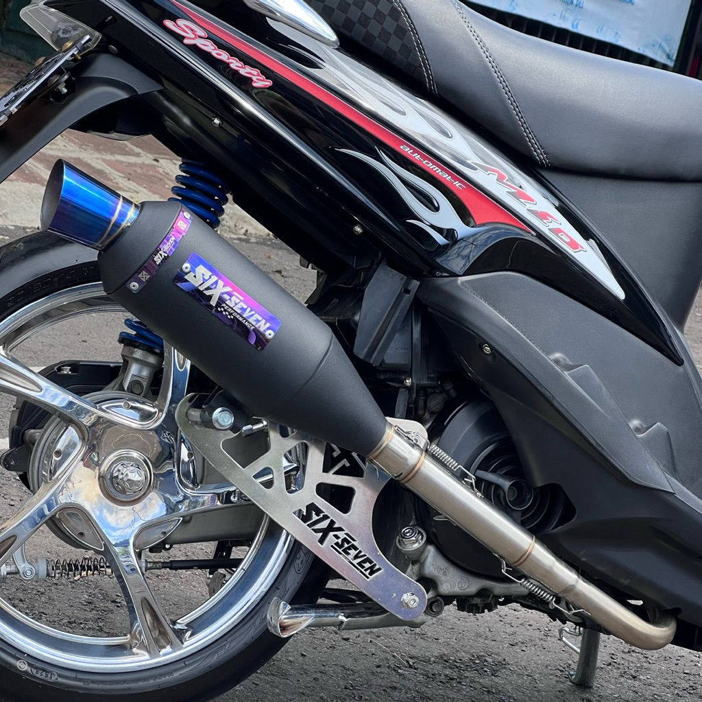 Knalpot CEKLIS Mio Sporty Smile Soul Tipe XR-BLACK SERIES By Six Seven