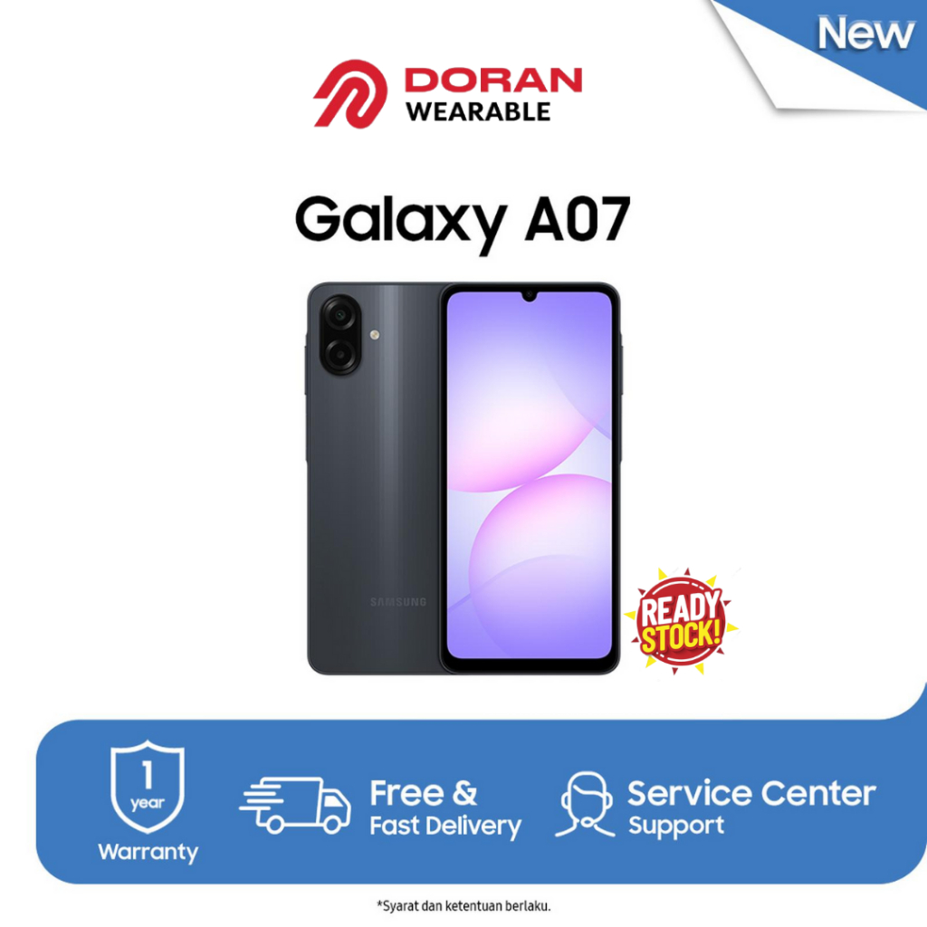 Samsung Galaxy A07 LTE 4/64GB | 4/128GB | 6/128GB | 8/256GB - Original Garansi Resmi 1 Tahun