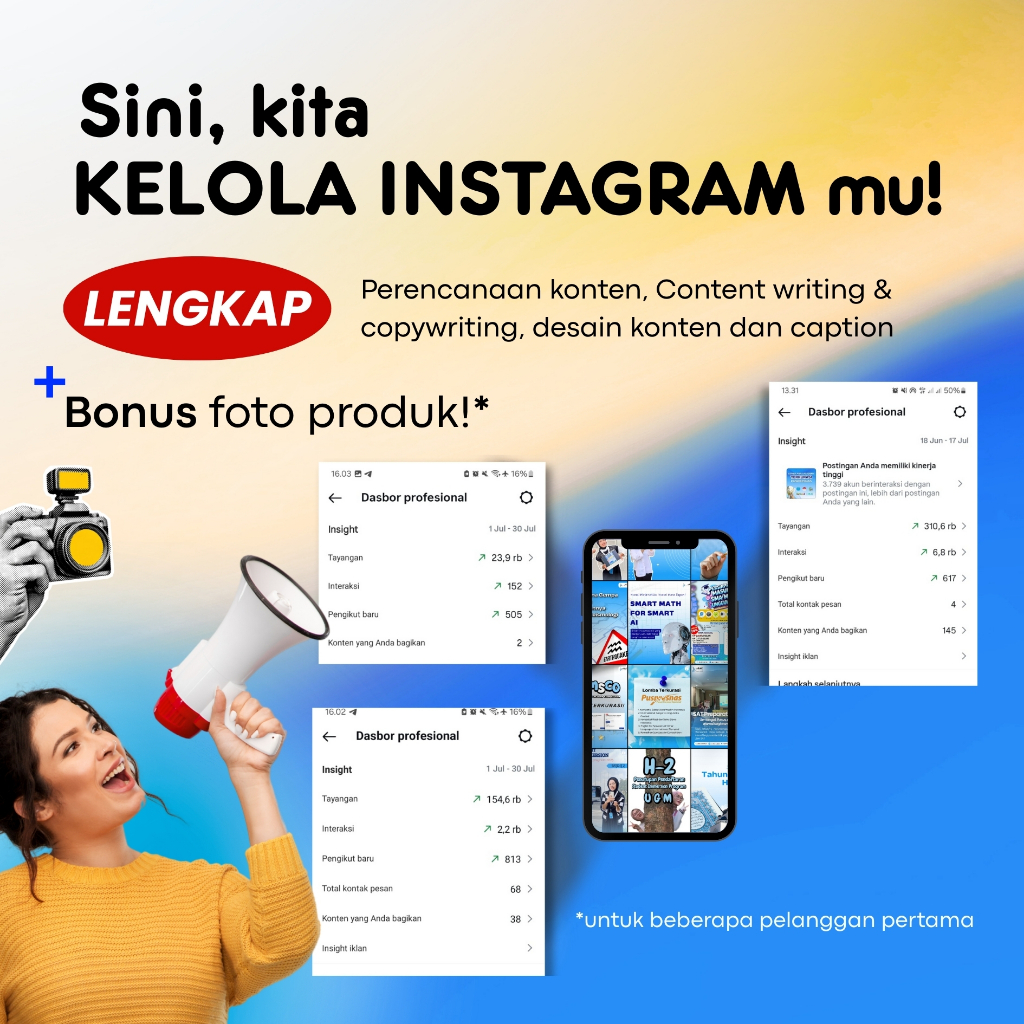 Jasa Kelola Instagram Bisnis dan Personal Bulanan