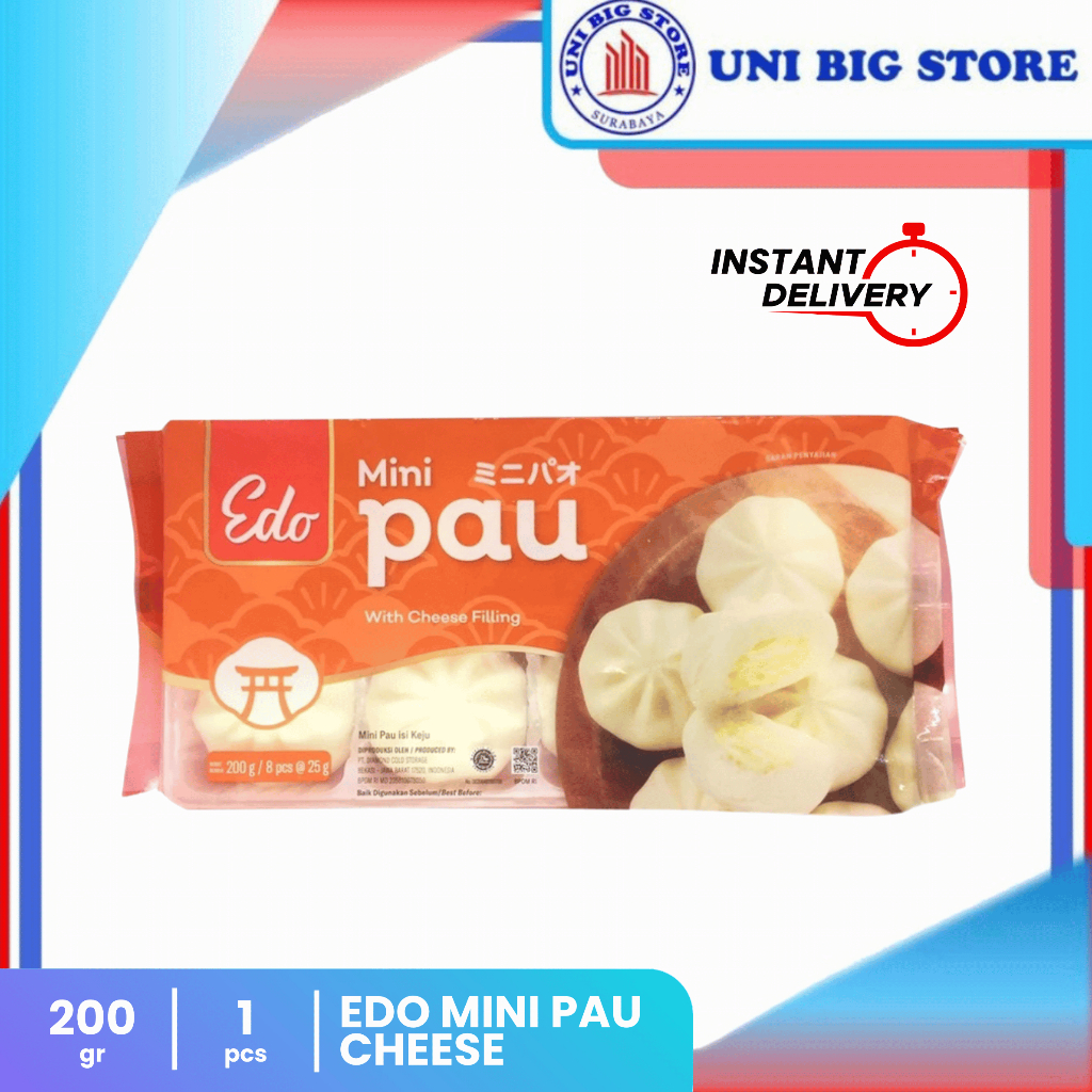 

Edo Mantou MIni Pau Cheese Frozen 200 gr Roti Sepan Keju Beku