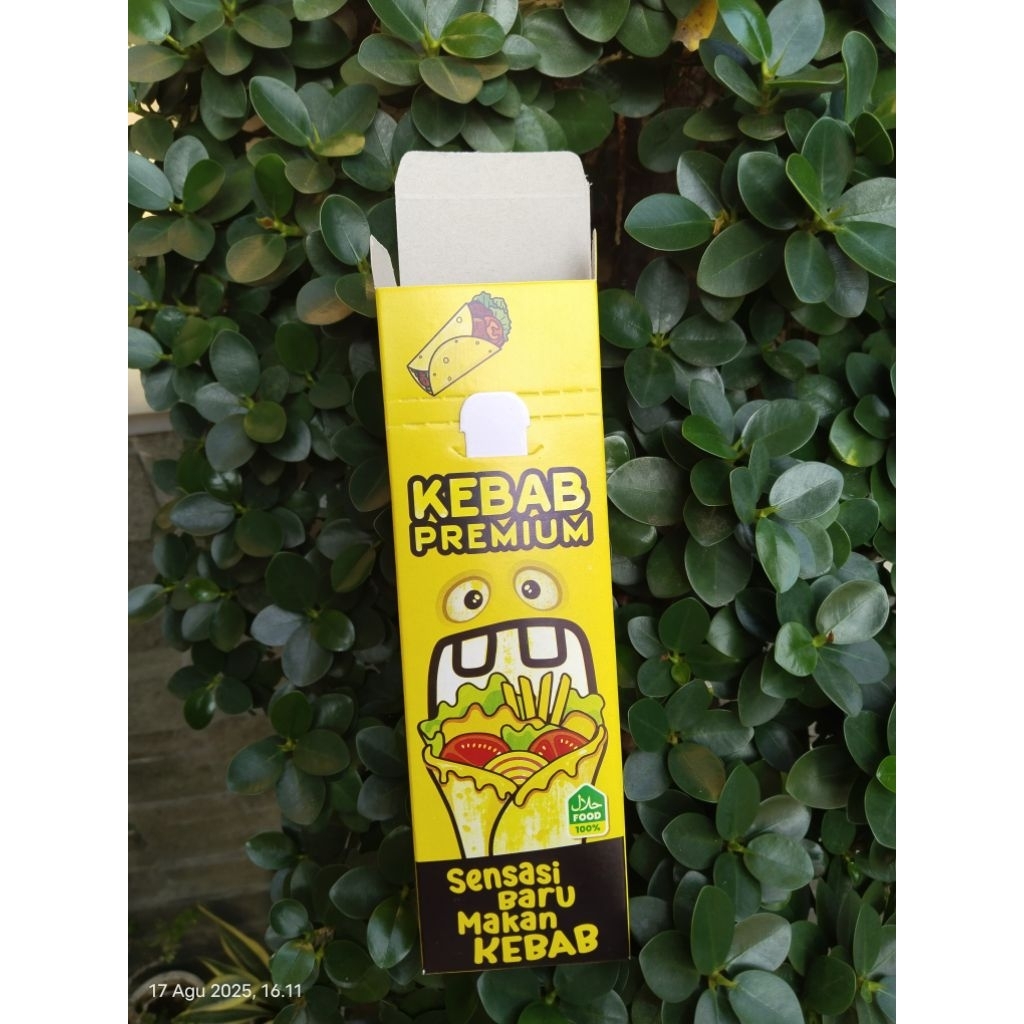 

[50pcs]DUS | BUNGKUS KEBAB KOTAK | PREMIUM(Bahan Duplex350)