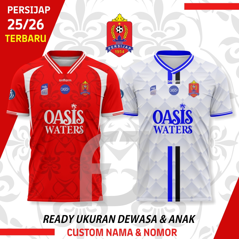 Jersey Persijap Home Away Terbaru 2025-2026 Free Custom Nama No - Fiercejersey
