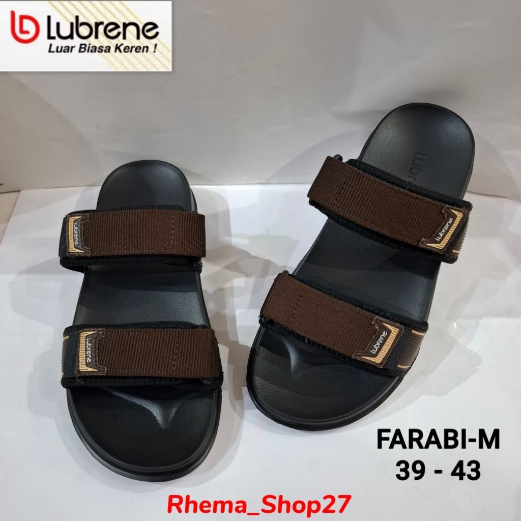 LUBRENE FARABI-M #TERBARU Sandal Slide Pria Lubrene Farabi (39-43) 100% ORI