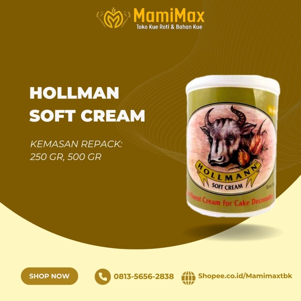 

HOLLMAN SOFTCREAM REPACK 250 GRAM, 500 GRAM
