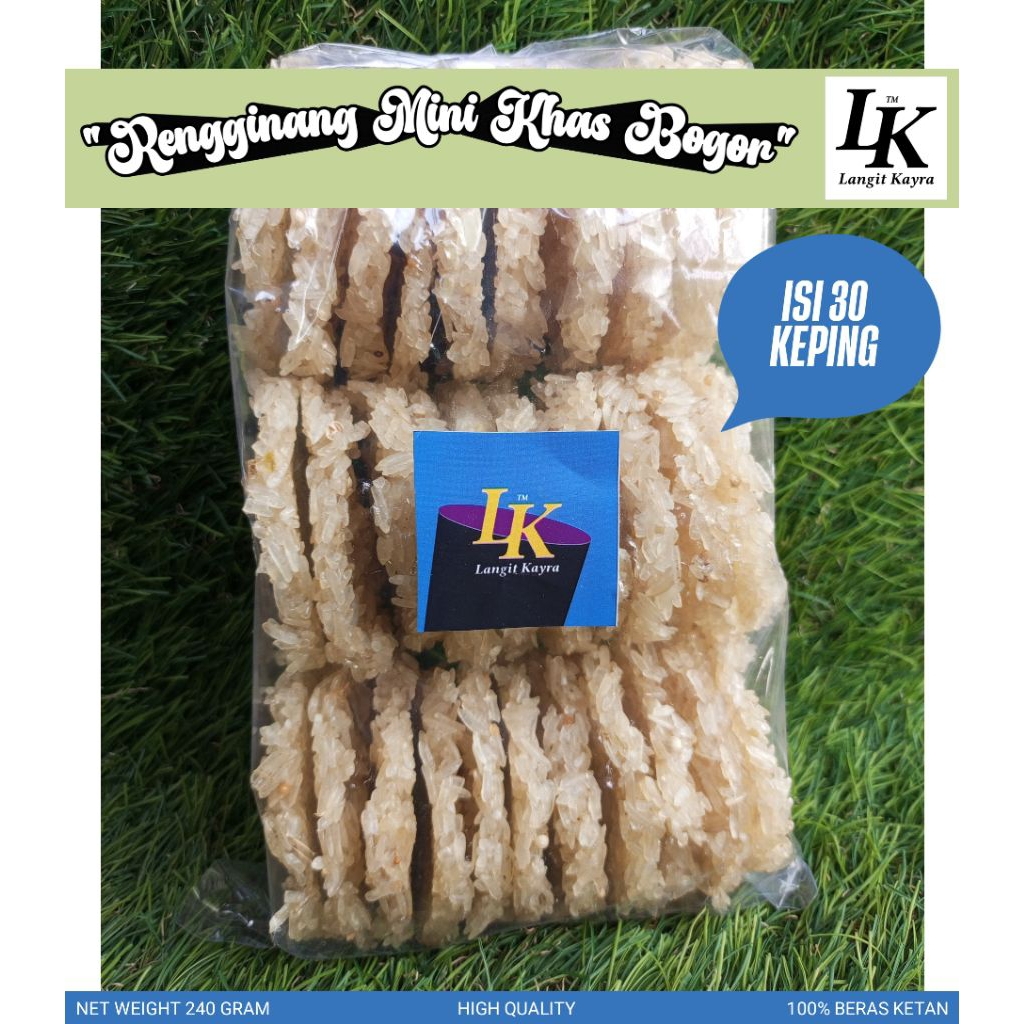 

Rengginang Khas Bogor Ukuran Besar Isi 30 Keping