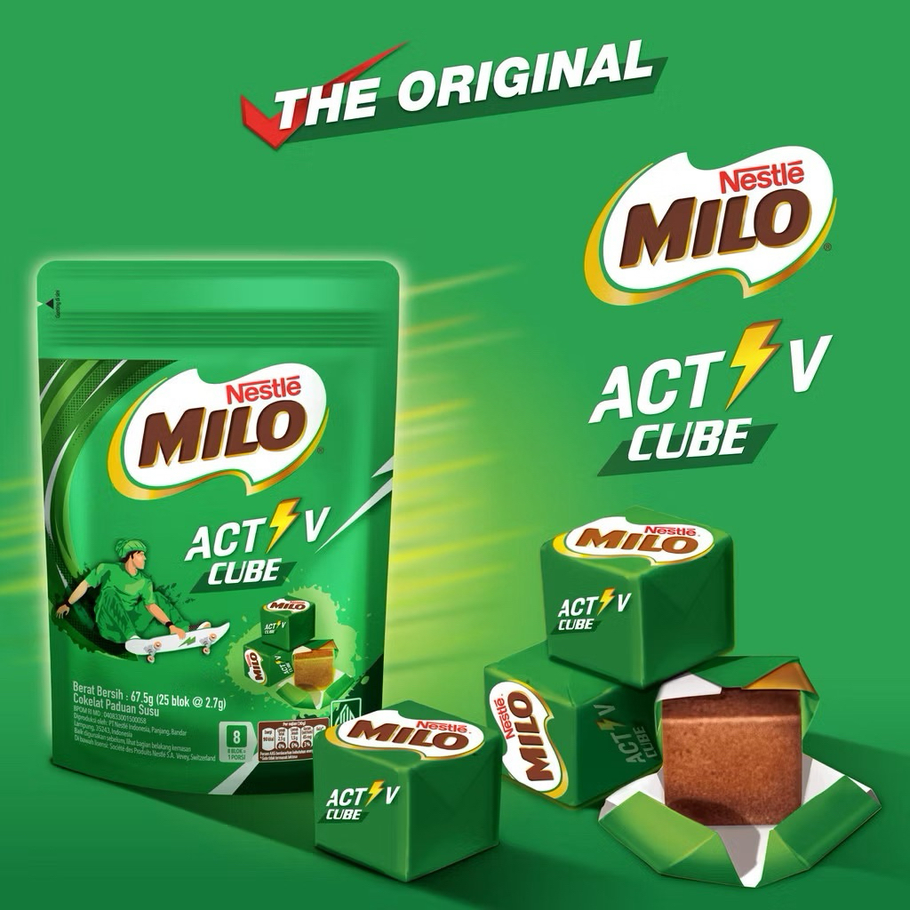 

Permen milo activ cube 67.5g isi 25blok