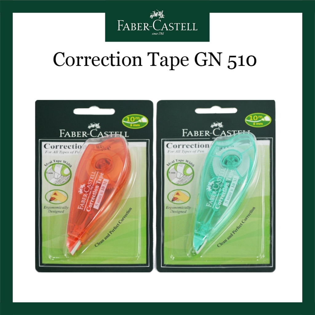 

Correction Tape Faber Castell GN 510 / Tipe X Kertas / Panjang 10 Meter