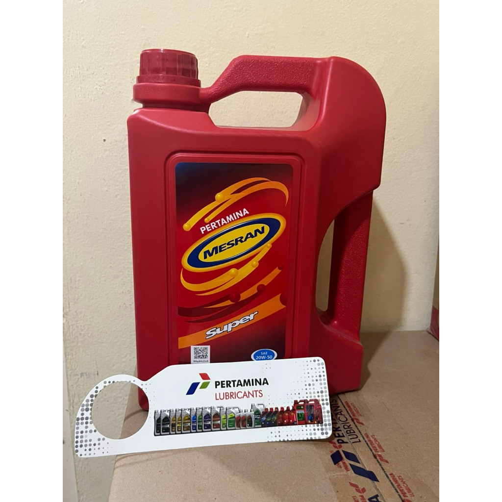OLI OIL MESRAN SUPER 4LITER SAE20-50 PELUMAS MOBIL BENSIN
