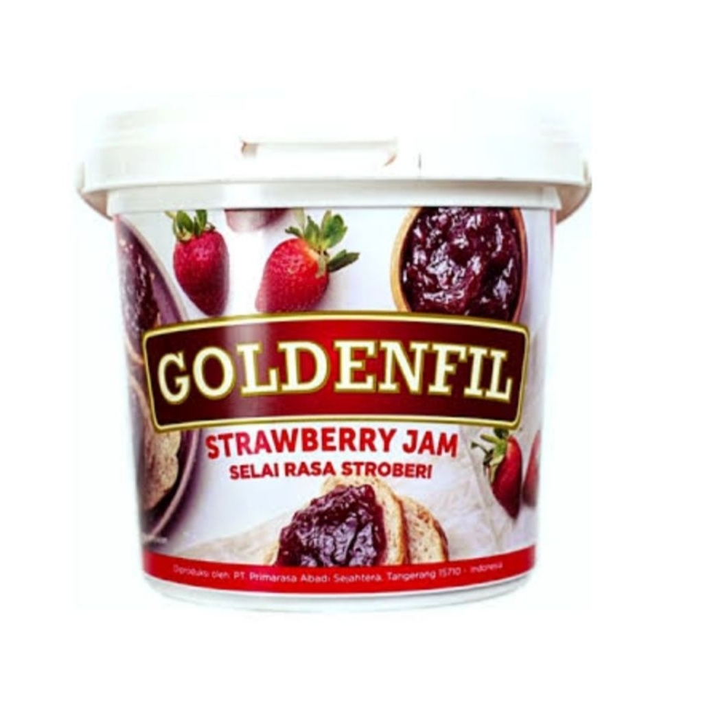 

Selai Roti Goldenfil Strawberry Jam 1 Toples/1Kg I BaliSupply.Co