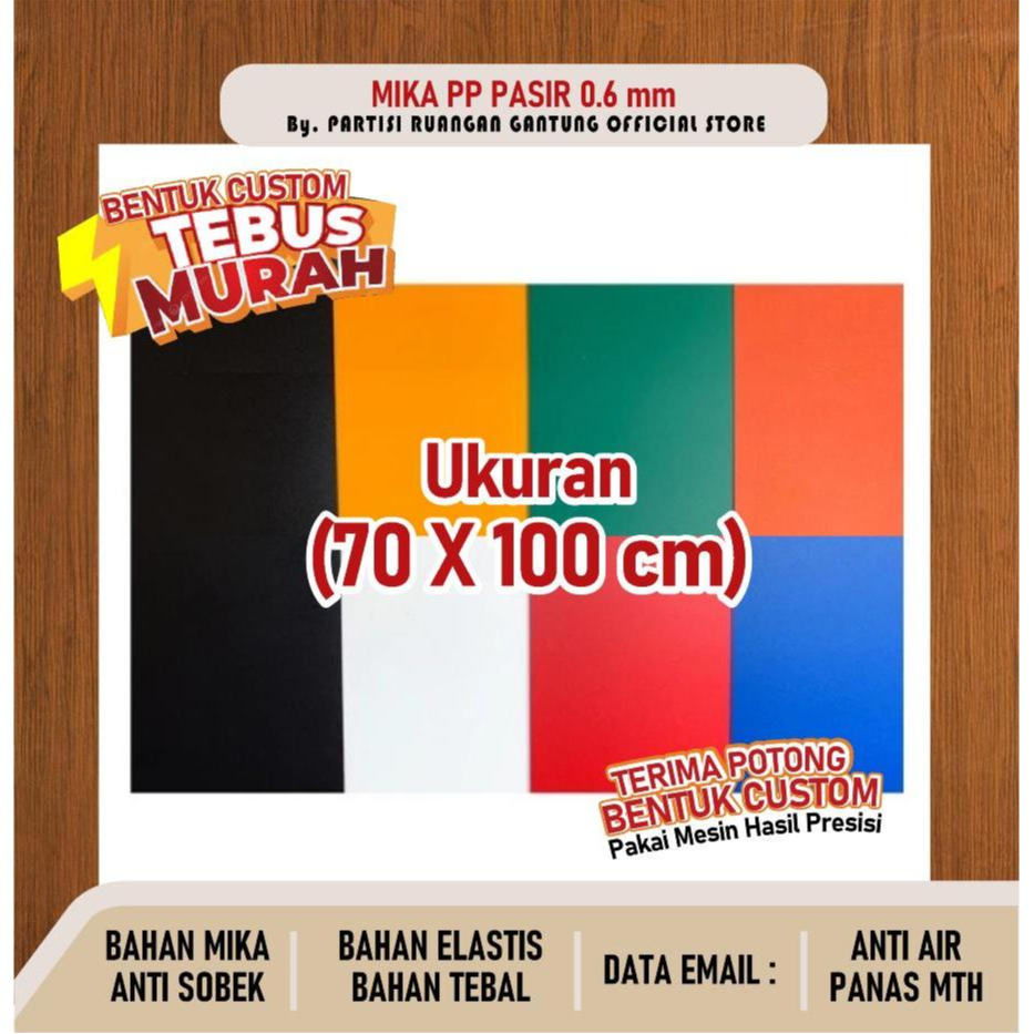 

PLASTIK MAP BANTEX MIKA PP PUTIH SUSU 0.60 MM X 70 CM X 100 CM BISA POTONG BENTUK PAKAI MESIN DAN HASIL PRESISI