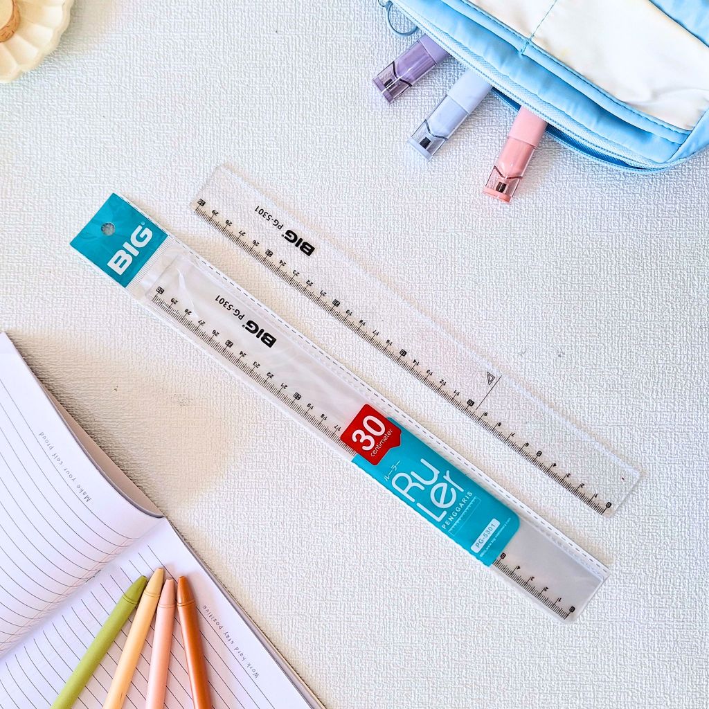 

BIG Penggaris Plastik 30 cm Tebal dan Tahan Lama