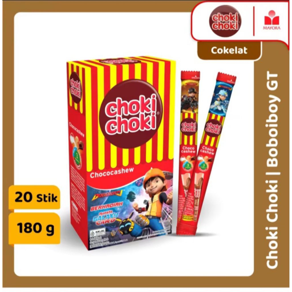 

Chocki Chocki Cokelat Serial Boboboy 1 box isi 20 pcs