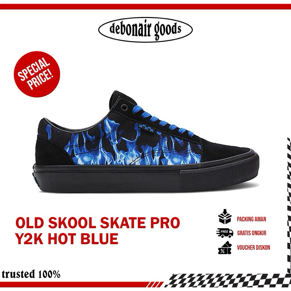 OLD SKOOL SKATE PRO Y2K HOT BLUE