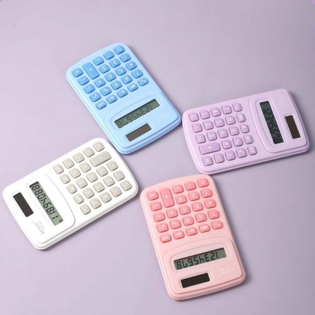 

Kalkulator Mini 8 Digit Calculator Mini Pocket Pastel Color