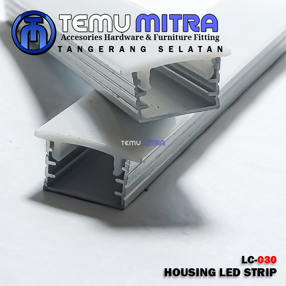 Holly Dstore Rumah Lampu Led Strip/ Cover Led Strip Panjang 3 Meter (Alumunium)