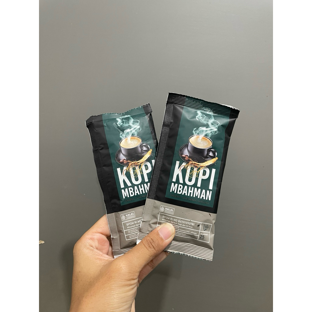 

KOPI MBAHMAN 354 - Ekstrak Gingseng Jahe Merah Spirulina