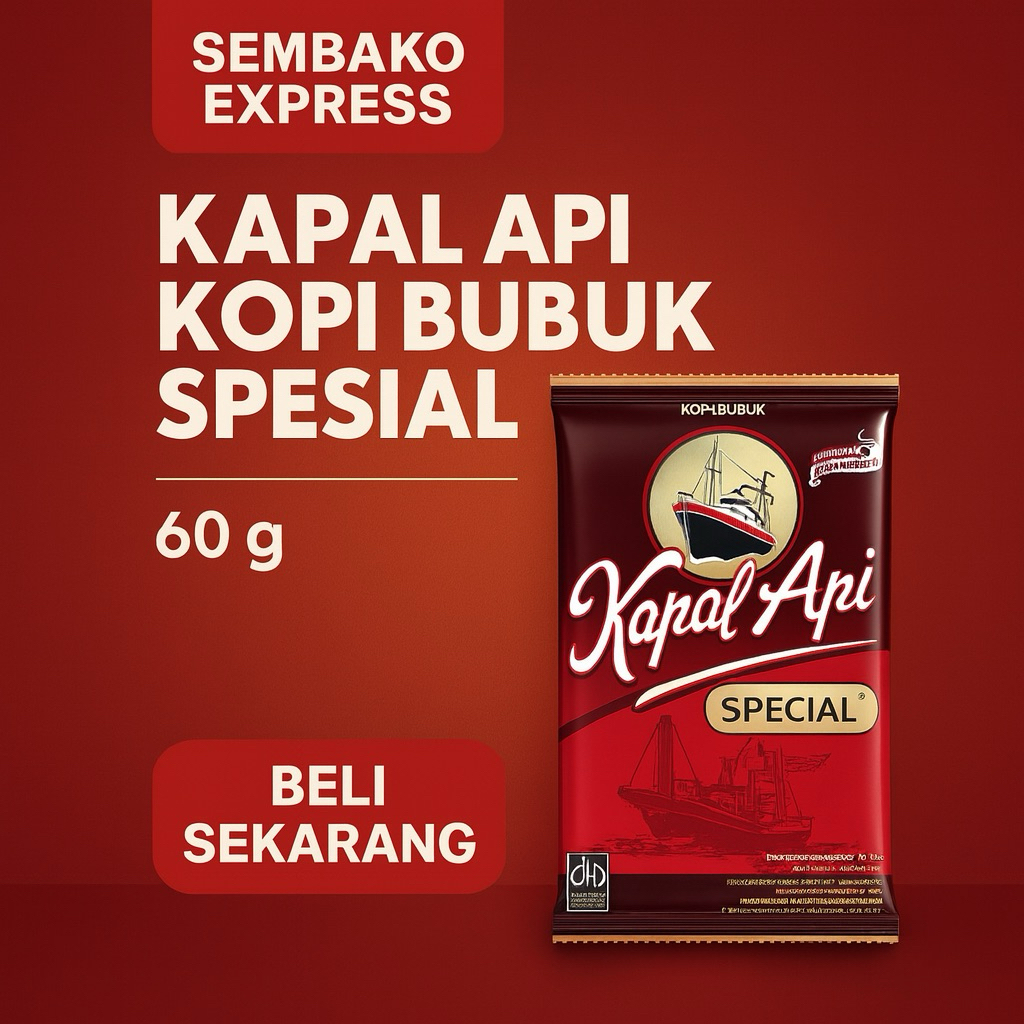 

Kapal Api Kopi Bubuk Special 60 g – Aroma Khas, Rasa Mantap