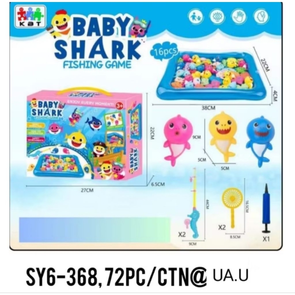 KIDSMANIA - FISHING GAME MAGNET / MAINAN ANAK PANCING IKAN DAN KOLAM / FISHING GAME KEMASAN DUS (SY6