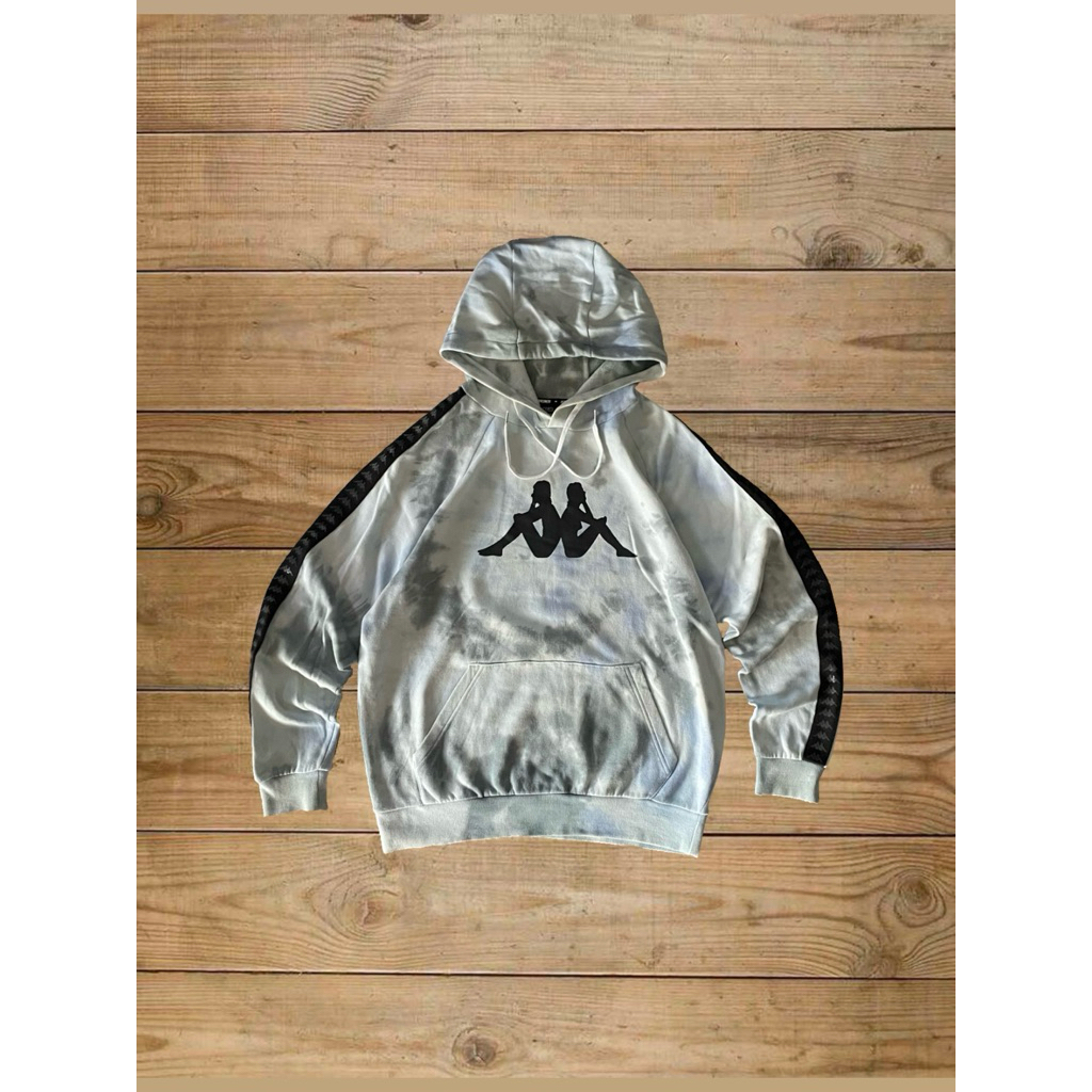 HOODIE KAPPA BIG LOGO TAPED TIE DYE | SECOND ORIGINAL - Unisex