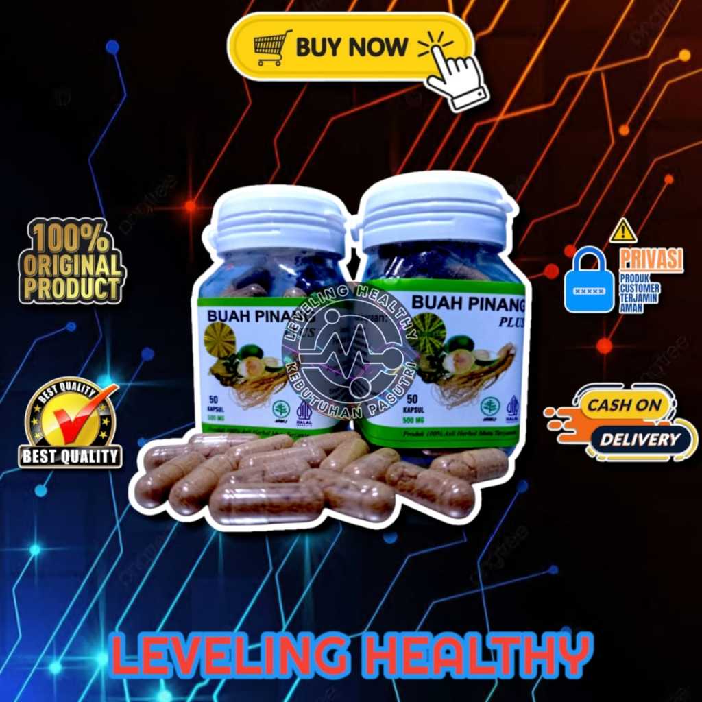 

KapsuI Buah Pinang Plus Ekstra Gingseng Herbal 100% Jamu