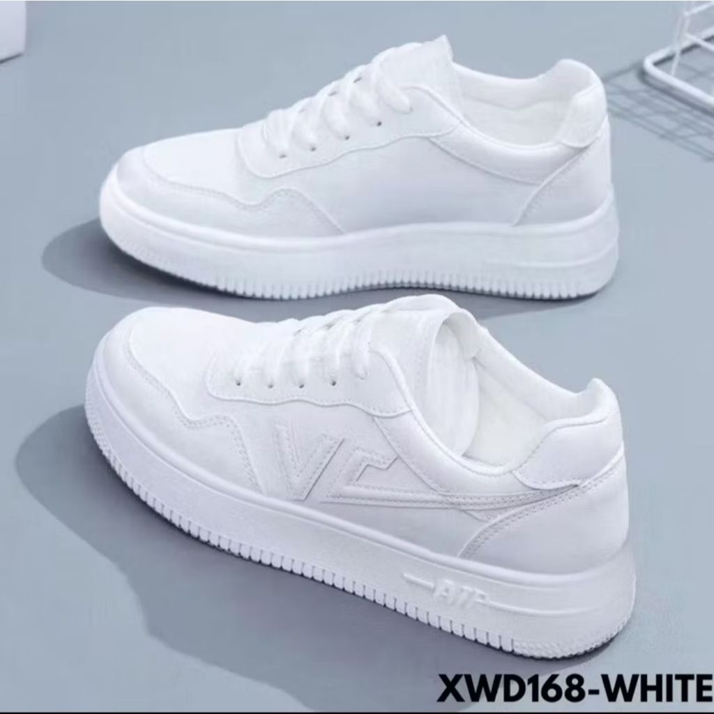 Sepatu Putih Wanita Korea Style Sepatu Cewek Sneakers Sepatu Kasual Wanita Fashion